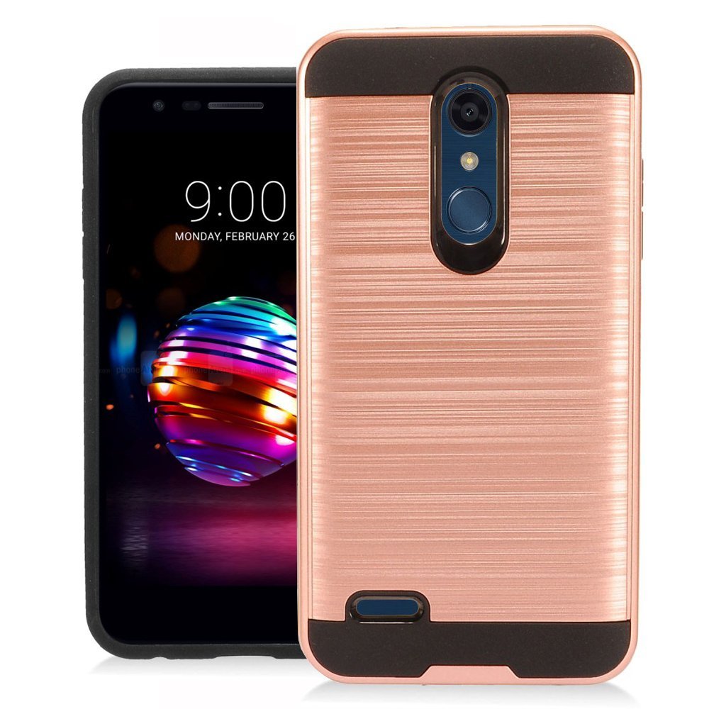 LG K30 / LG K10 2018 / LG K10a 2018 / LG MS425 Armor Hybrid Case (Rose GOLD)